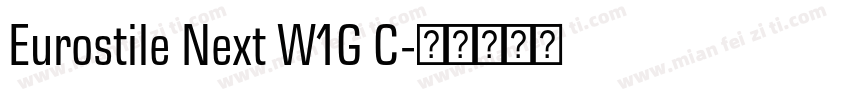Eurostile Next W1G C字体转换